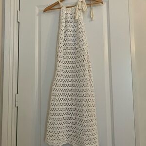 Lily Pulitzer White Crochet Halter Dress